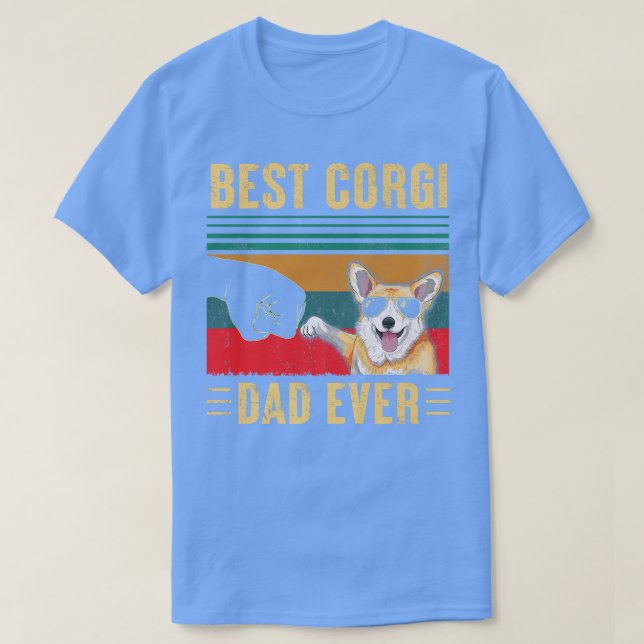 T-shirt Meilleur Corgi Papa Jamais Funny Corgi Chien Papa  (Design devant)