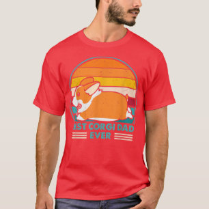 T-shirt Meilleur Corgi Papa Jamais Rétro Vintage 60s les a