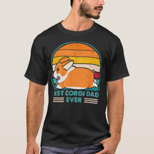 T-shirt Meilleur Corgi Papa Jamais Rétro Vintage 60s les a