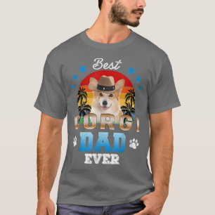 T-shirt Meilleur Corgi Papa Meilleur Père Amoureux des chi