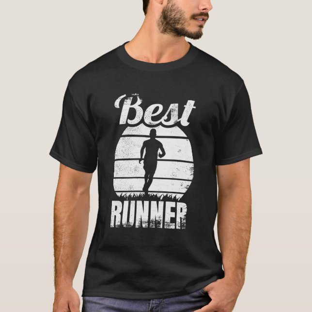 T-shirt Meilleur coureur de course passionné Jogging (Devant)