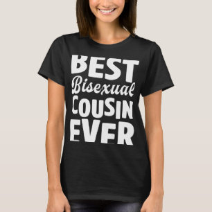 T-shirt Meilleur Cousin bisexuel Jamais Bisexuel Pride Fam