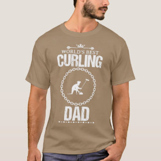 T-shirt Meilleur Curling Papa Drôle Design Pour Cadeau 3