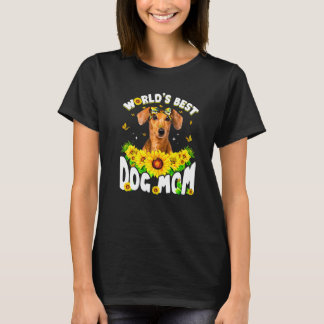 T-shirt Meilleur Dachshund Chien au monde Maman Fête des M