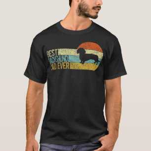 T-shirt Meilleur Dachshund Papa Jamais Dachshund Papa Chie