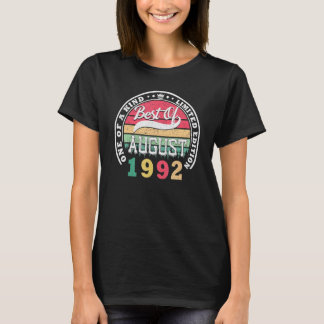 T-shirt Meilleur D'Août 1992 30E Anniversaire Pour 30 Ans