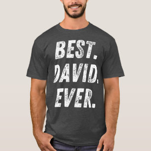 T-shirt Meilleur David Ever Retro Prénom Cadeau