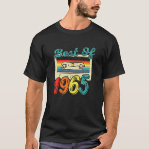 T-shirt Meilleur De 1965 57E Cadeaux Anniversaire Cassette