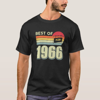 T-shirt Meilleur De 1966 Bande de cassette rétro Vintage 5