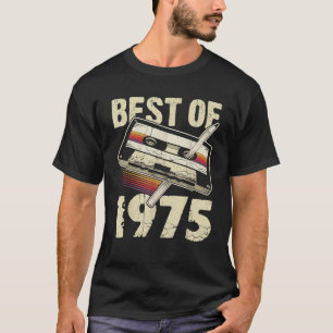 T-shirt Meilleur De 1975 Cassette Audio 50e Anniversaire 5