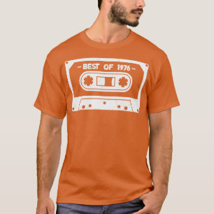 T-shirt Meilleur de 1976 Bande de cassette rétro 1976 Anni