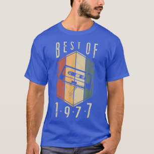 T-shirt Meilleur De 1977 45 Ans Cadeaux Cassette Bande 45e