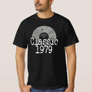 T-shirt Meilleur De 1979 Vinyl Classique, Né En 1979 Anniv