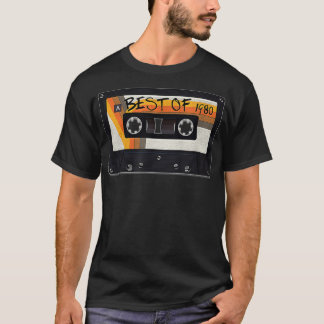 T-shirt Meilleur De 1980 40e Anniversaire Bande de cassett