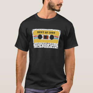 T-shirt Meilleur De 1980 41E Cadeaux Anniversaire Cassette