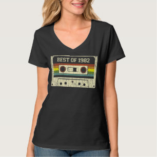 T-shirt Meilleur De 1982 40e Anniversaire Cassette 4