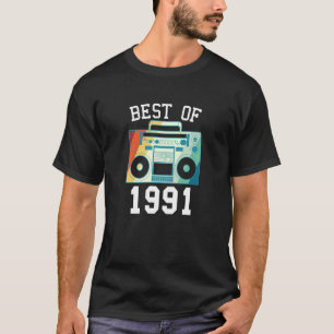 T-shirt Meilleur De 1991 Année De Naissance Anniversaire V