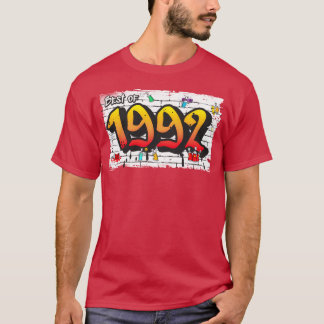 T-shirt Meilleur de 1992 Graffiti 33 Ans de cadeau audacie