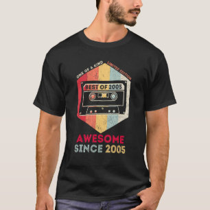 T-shirt Meilleur De 2005 17E Anniversaire 17 Ans