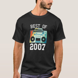 T-shirt Meilleur De 2007 Année De Naissance Anniversaire V