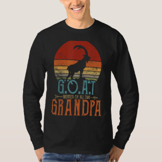 T-shirt Meilleur De Tous Les Temps Chèvre Meilleur Papa Re