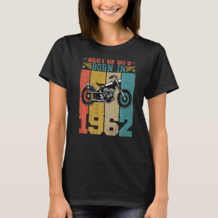 T-shirt Meilleur Des Années 60 Né En 1962 Moto Vintage B