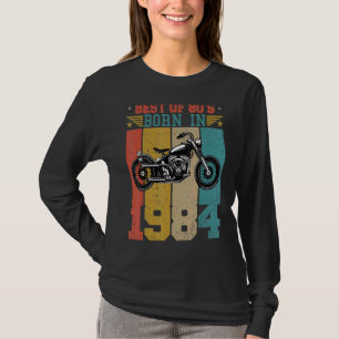 T-shirt Meilleur Des Années 80 Né En 1984 Moto Vintage B