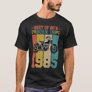 T-shirt Meilleur Des Années 80 Né En 1985 Moto Vintage B
