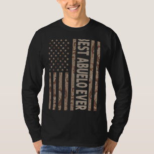 T-shirt Meilleur des hommes Abuelo jamais nous drapeau amé