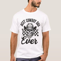 Meilleur design de chemise Western crâne de papa c
