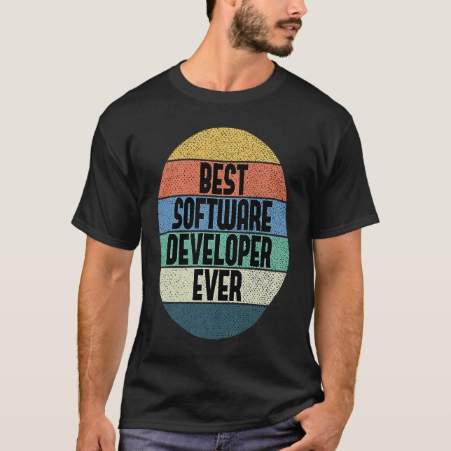 T-shirt Meilleur développeur logiciel jamais Coder Coder I (Devant)