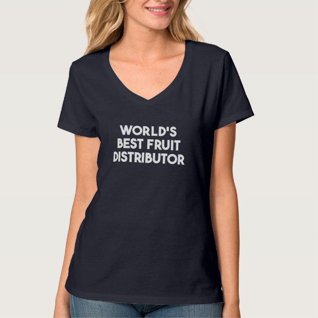 T-shirt Meilleur distributeur mondial de fruits (Devant)