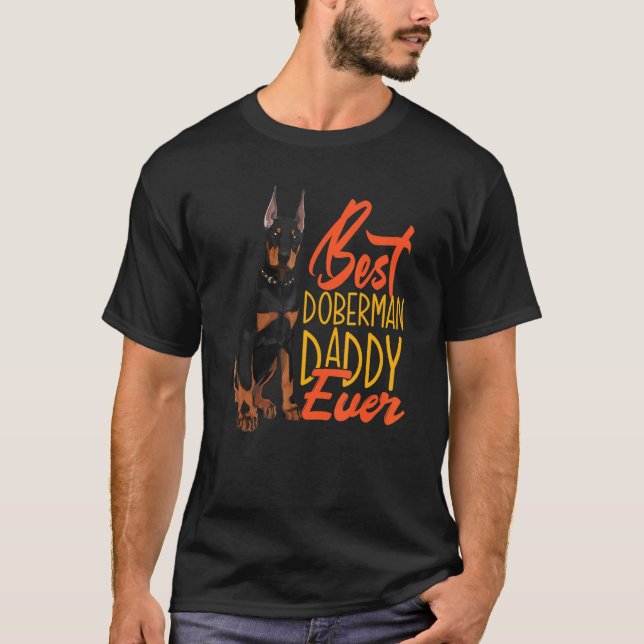 T-shirt Meilleur Doberman Daddy Ever Dobermans Papa (Devant)