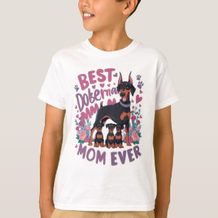T-shirt Meilleur Doberman Maman jamais