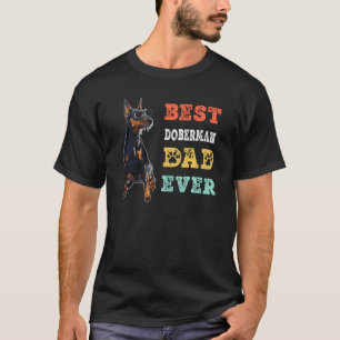 T-shirt Meilleur Doberman papa de chien Vintage rétro jama