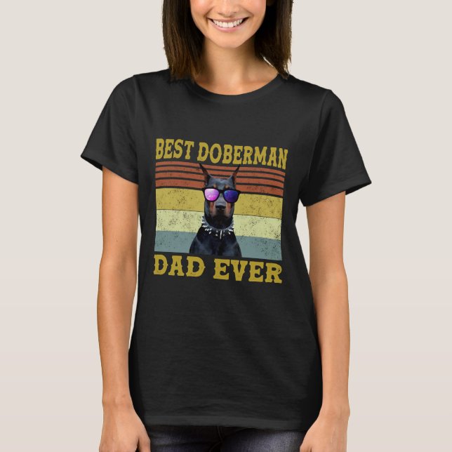 T-shirt Meilleur Doberman Papa Ever 98 (Devant)