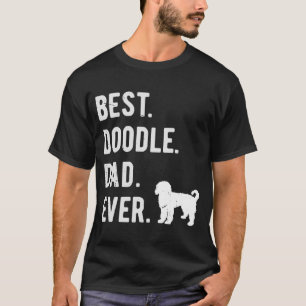 T-shirt Meilleur Doodle Papa Jamais Mens Doodle Chien Papa