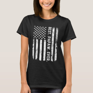 T-shirt Meilleur drapeau Papaw jamais Vintage américain