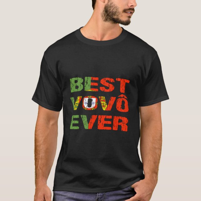 T-shirt Meilleur drapeau portugais de Vovo Ever (Devant)