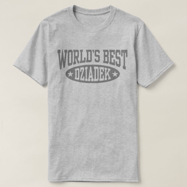 T-shirt Meilleur Dziadek du monde (Design devant)