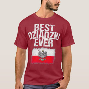 T-shirt Meilleur Dziadziu Jamais Fête des pères Polonais
