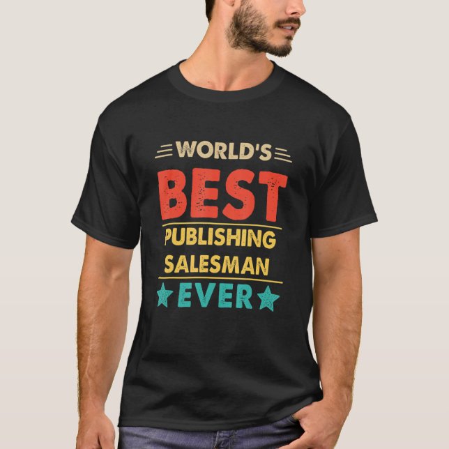 T-shirt Meilleur éditeur Retro World jamais (Devant)