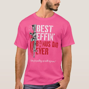 T-shirt Meilleur Effet Bonus Papa Jamais Papa Droits d'Arm