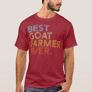 T-shirt Meilleur éleveur de chèvres Jamais Rétro I Agricul