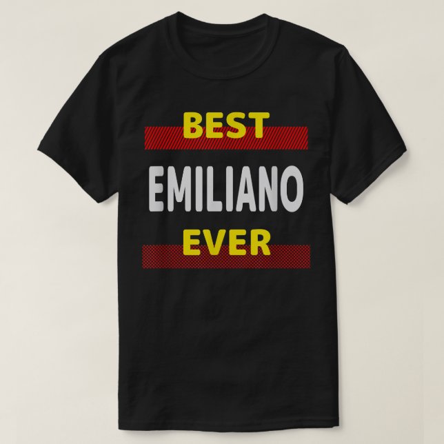 T-shirt Meilleur Emiliano Ever Amis Nom Buddy Pseudo Par (Design devant)