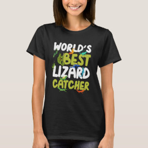 T-shirt Meilleur Enfant Attrapeur de Lézards au Monde Garç