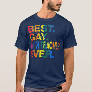 T-shirt Meilleur Enseignant Gay Math Ever Égalité Genre Ga