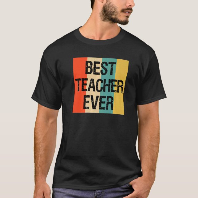 T-shirt Meilleur Enseignant Pour Les Enseignants Des Étudi (Devant)