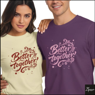 T-shirt Meilleur Ensemble Écriture Pinceau Tourbillons Gru