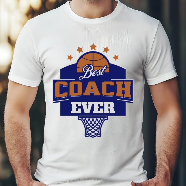 T-shirt Meilleur Entraîneur - Conception De Basket (Créateur téléchargé)